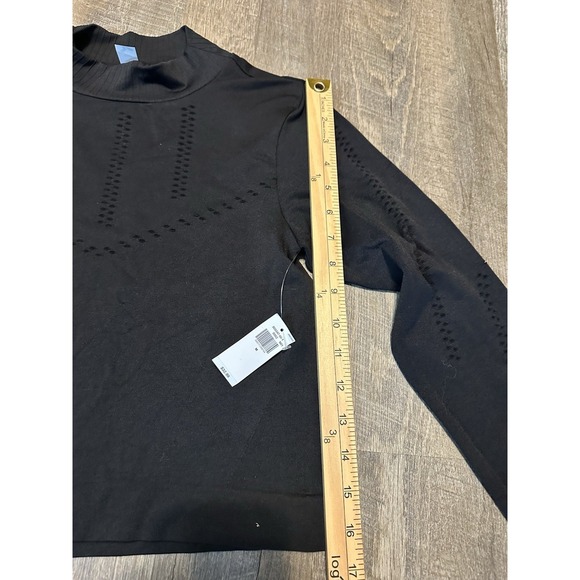 NWT Old Navy Seamless Performance Long Sleeve Crop Top Workout Athletic M Medium - Picture 5 of 6